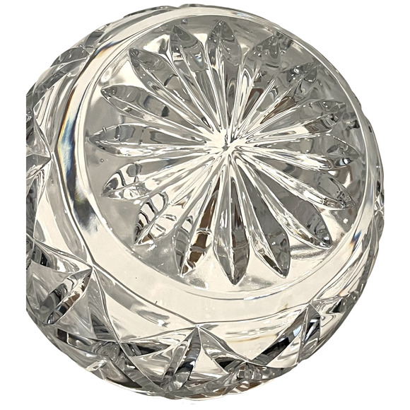 BLOCK Lead CRYSTAL DECANTER & STOPPER 13” Tall Clear Glass Wine Liquor Bottle - Picture 3 of 9